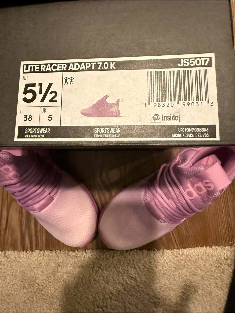 adidas Women’s Pink Athletic Slip-On Sneakers - Picture 11 of 12